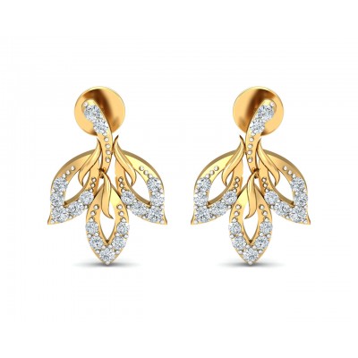 Gwen Diamond Gold Earrings